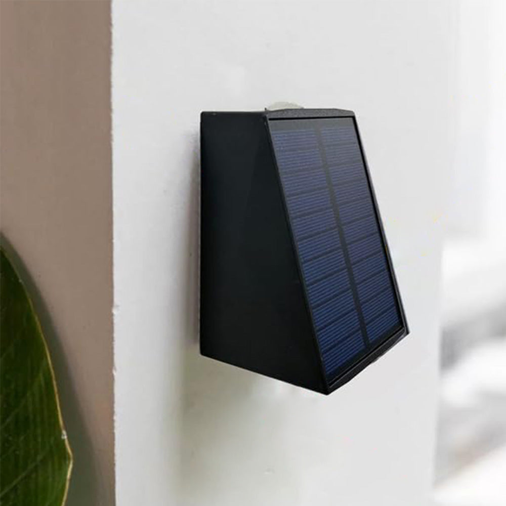 2Pcs Solar Wall Lights Outdoor Up and Down Sconce Lights for Garden Patio Garage Porch White