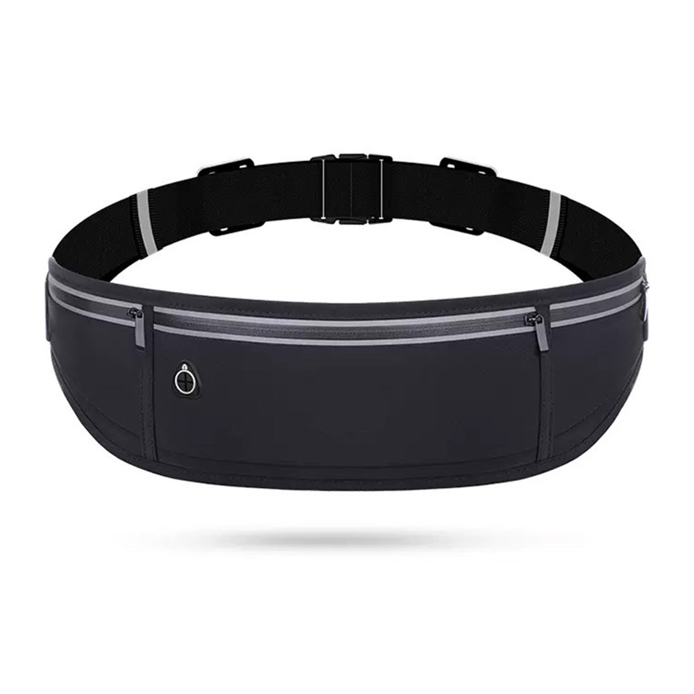 Running Belt Waist Pack Ultra Light Water Resistant Fitness Belt Waist Bag Black