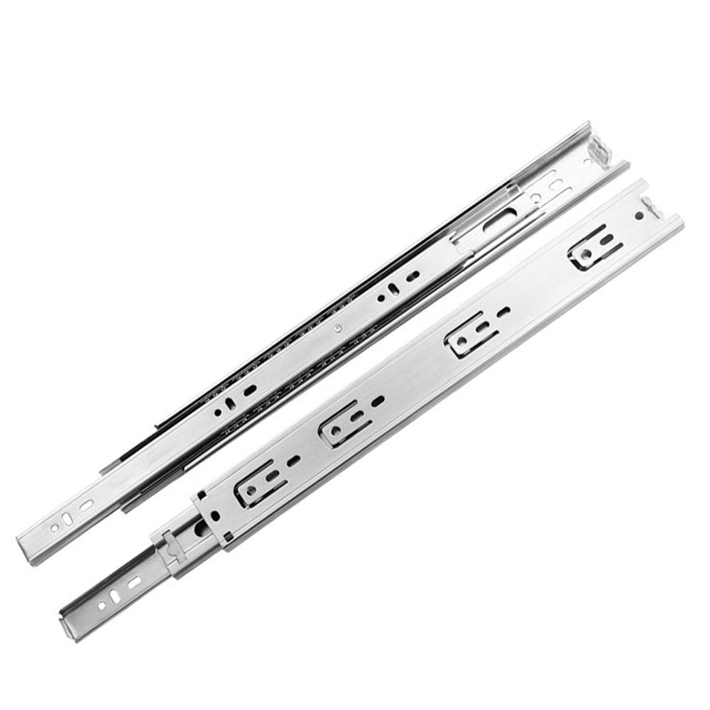 Steel Ball Bearing Drawer Slides 400mm Full Extension Side Mount Runners Pair