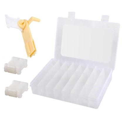 Embroidery Thread Organiser Set with 1 Winder and 100 Bobbins