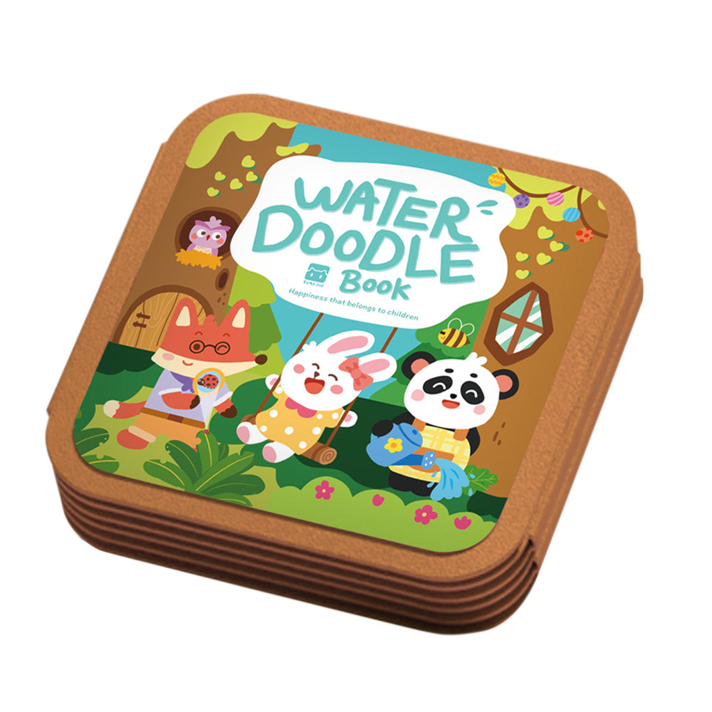 Reusable Water Coloring Book Water Doodle Painting Book Toy for Kids Style 1