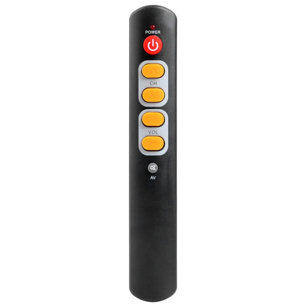 Universal Learning Remote Control for TV Soundbar Elderly Large Button 6 Key Simple-orange