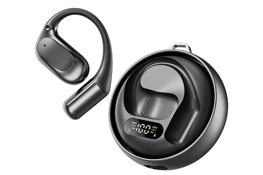 AI Translation Earbuds Real Time 138 Language Translator Earbuds with iOS Android-Black