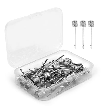 40 Steel Ball Air Pump Needles for Basketball Football Volleyball Rugby