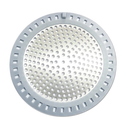 Stainless Steel Hair Catcher Silicone Shower Drain Strainer with Handle