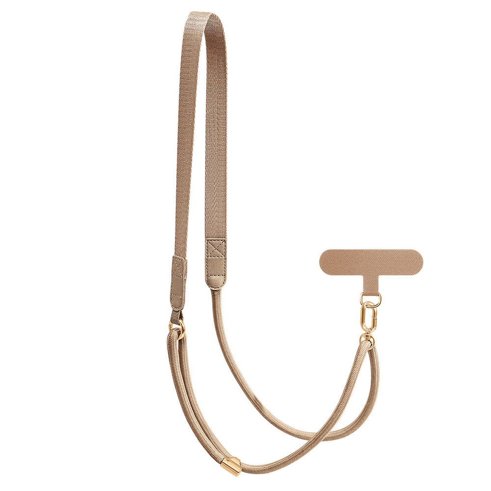 Adjustable Phone Lanyard Crossbody Strap-Khaki