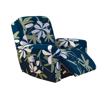 4-Piece Set Printed Recliner Chair Protector Cover Stretch  Sofa Couch Slipcover Style 1