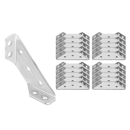 20Pcs Set Universal Furniture Corner Connector Angle Brackets for Wood Shelf Support