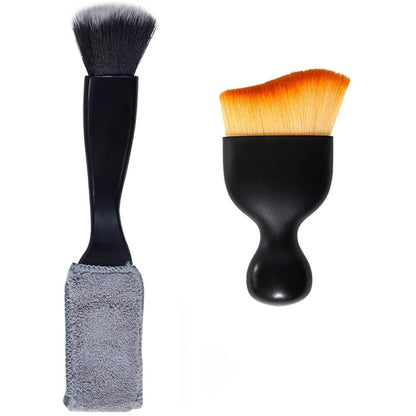 3Pcs Set Car Interior Cleaning Brushes Soft Detailing Duster Kit for Auto Truck