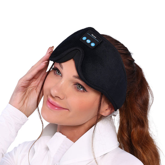 Bluetooth Sleep Mask Wireless Headphone Blackout Music Eye Mask Black