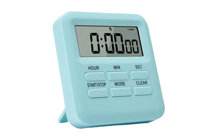 Digital Kitchen Timer LCD Display Cooking Timer with Loud Alarm -Acid Blue