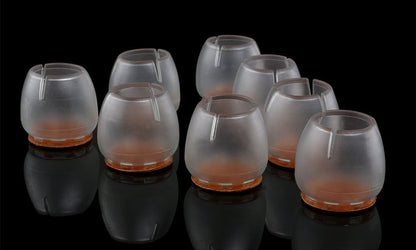 32Pcs Silicone Round Chair Table Leg Caps 25 to 29MM Protection
