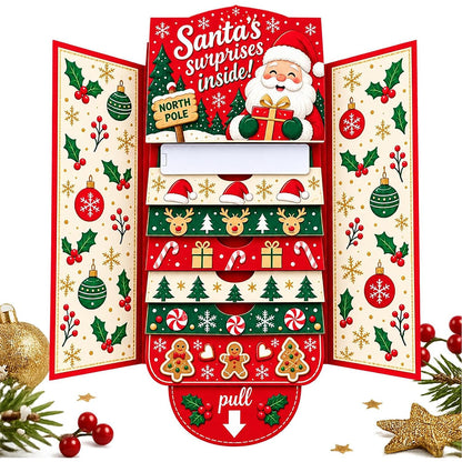 Waterfall Christmas Gift Card Booklet Christmas Gift Card Book for Adults - Santa