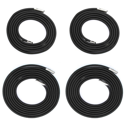 4Pcs Set Heavy Duty Bungee Cords Replacement Elastic Ropes for Lounge Chairs Folding Beds