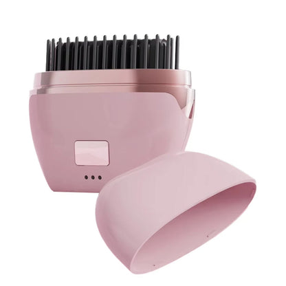 Rechargeable Portable Mini Straight Hair Comb-Pink