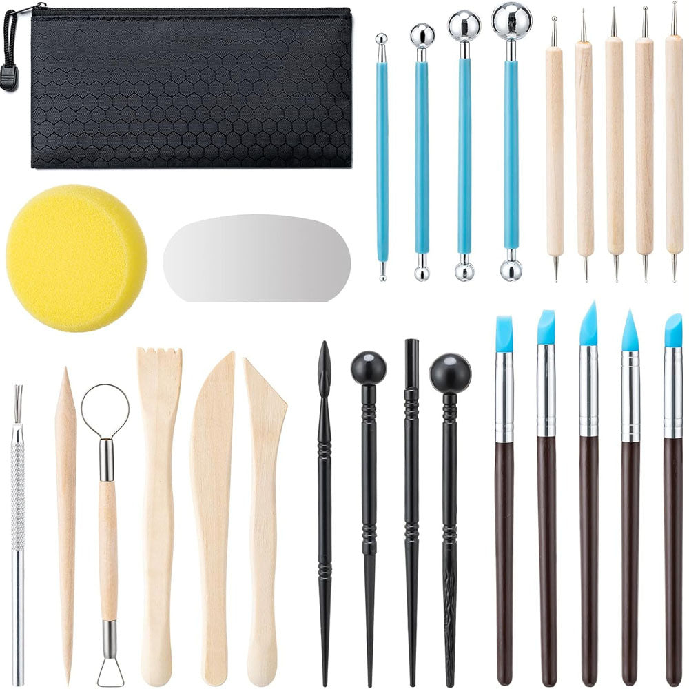 27 Piece Clay Tools Set for Sculpting Carving Pottery