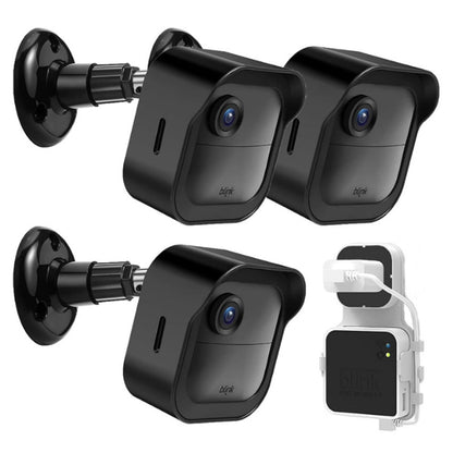 3Pcs Outdoor Mount for Blink Surveillance Camera Weatherproof Protective Housing 360 Degree Adjustable Mount