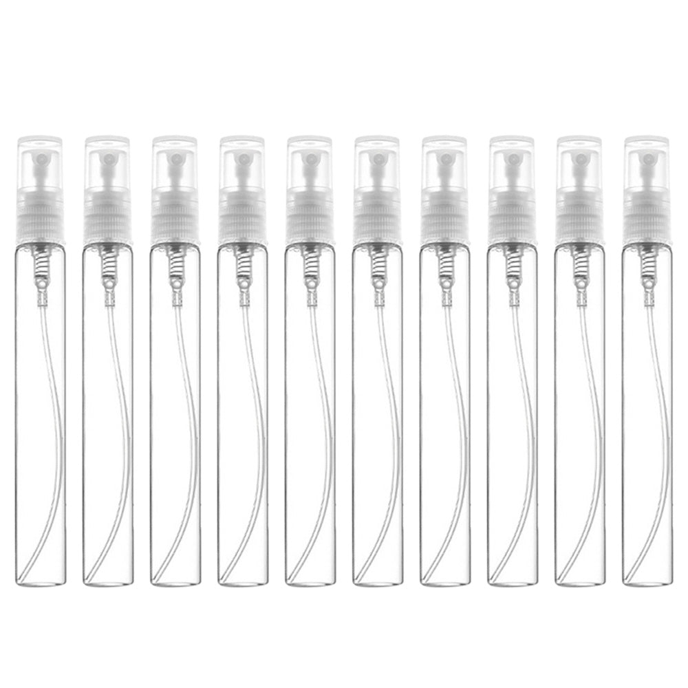10 Pack 10ml Empty Refillable Fine Mist Spray Bottles Glass Bottles