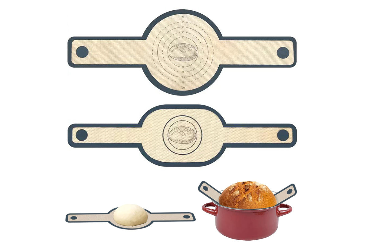 2 Pieces Silicone Bread Sling Reusable Baking Mat