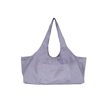Large Yoga Mat Carrying Bag with Side Pocket Yoga Tote Bag Gym Bag Purple