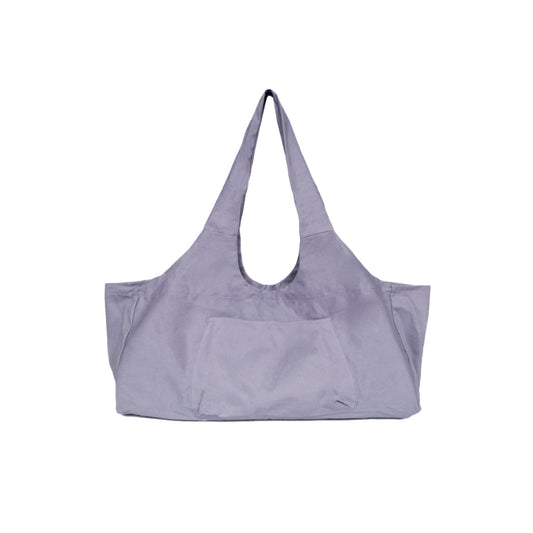 Large Yoga Mat Carrying Bag with Side Pocket Yoga Tote Bag Gym Bag Purple