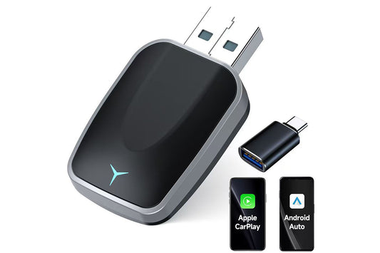 2 in 1 Wireless CarPlay Adapter for iPhone Convert Wired to Wireless CarPlay