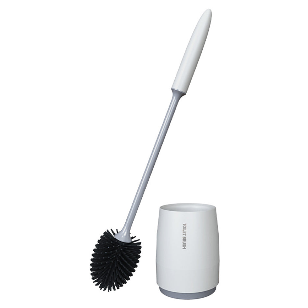 Toilet Brush with Quick Drying Holder-White