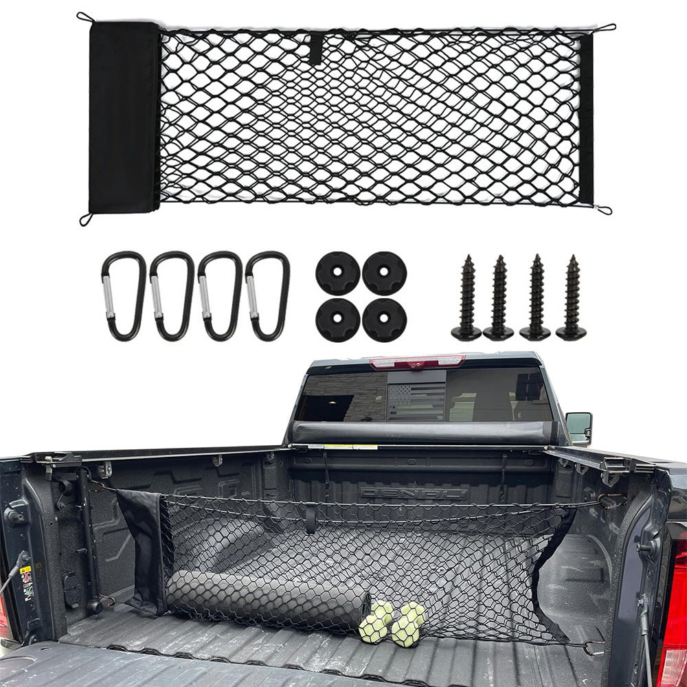 Universal SUV Cargo Net with Storage Bag ââ‚?Trunk Organizer for Car