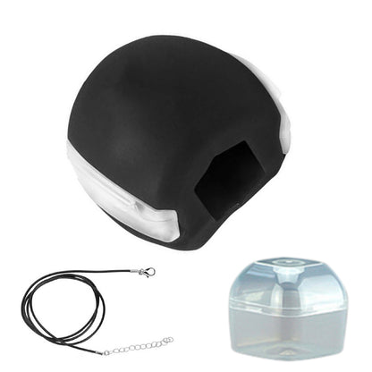 Jaw Line Exercise Fitness Ball Trainer Muscle Neck Face Exerciser Toning Device-Black