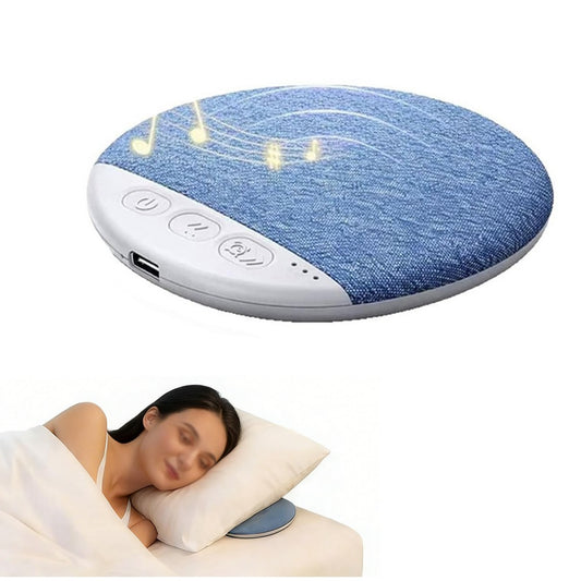 Under Pillow Speaker with White Noise Portable Bluetooth Speaker for Sleeping-White