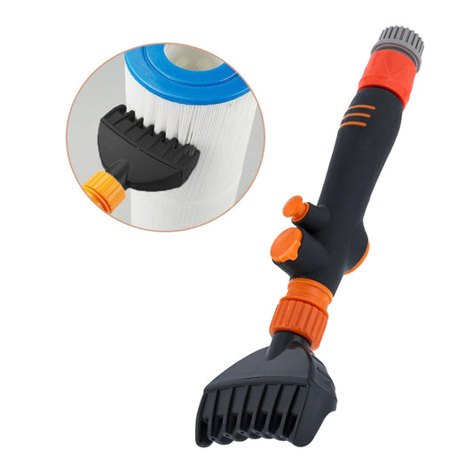 Water Wand Tub Spa Filter Pool Cartridge Cleaner Brush Cleaning Tool