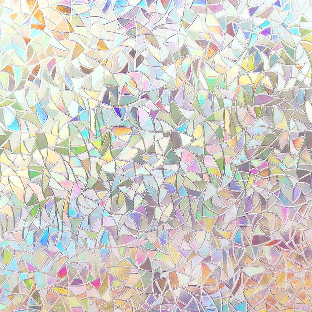 45x200cm  Static Cling Stained Glass Window Film UV Block Window Privacy Film