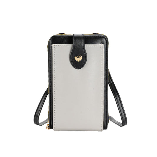Small Crossbody Bag Cell Phone Purse for Women Mini Shoulder Bag Wallet with Card Slots Black