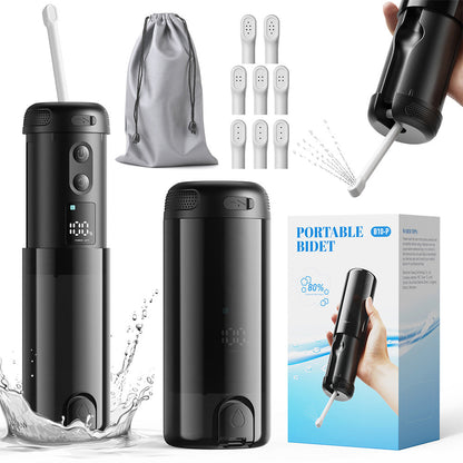 250ml Portable Travel Bidet with 5 Spray Modes & 8 Replaceable Nozzles
