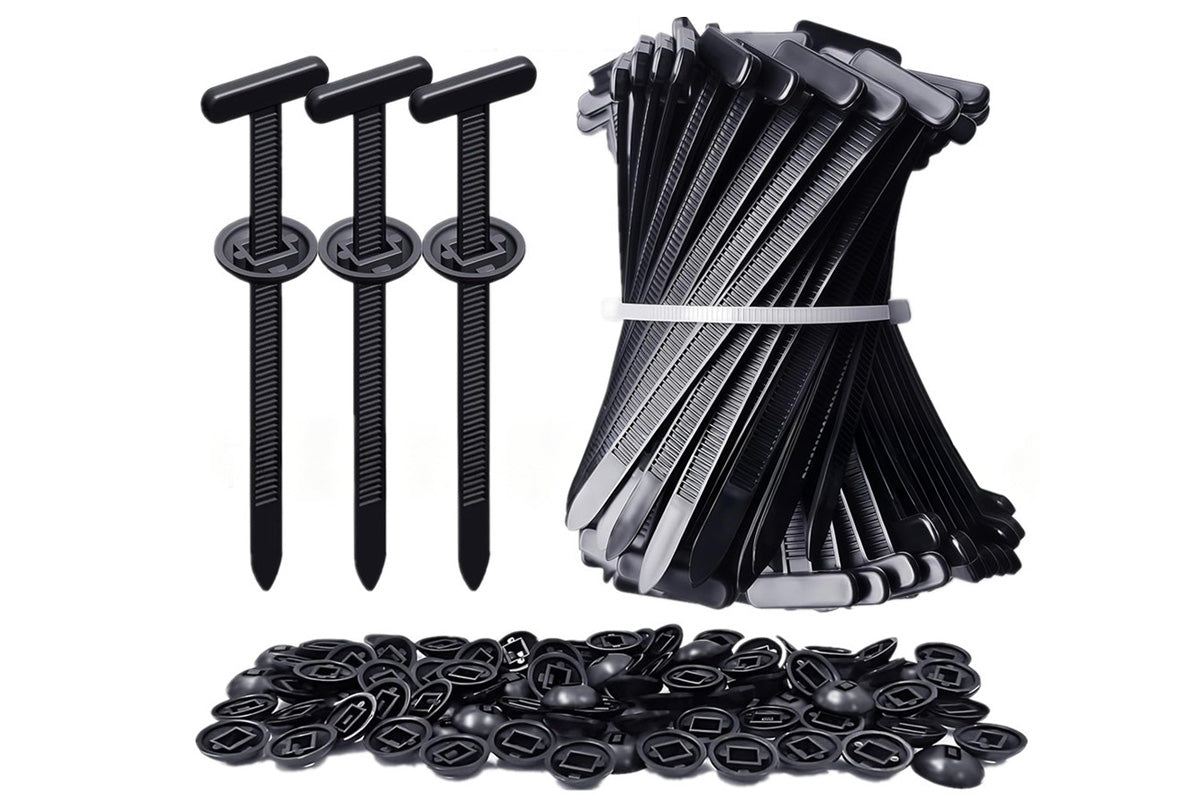 200Pcs Nylon Universal Cable Tie Buckle Zip Tie for Car Repair Wire Bundling