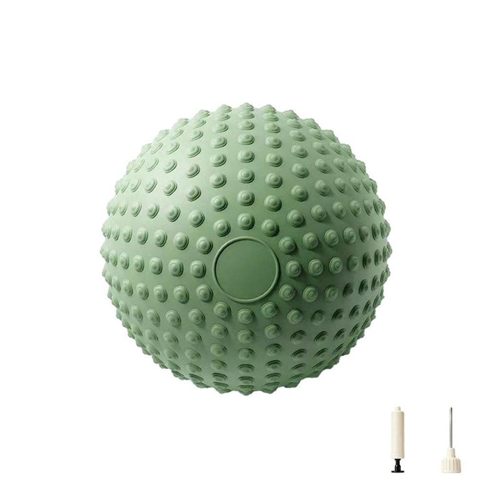 25 cm Thick Inflatable Sitting Stretching and Balance Ball-Green