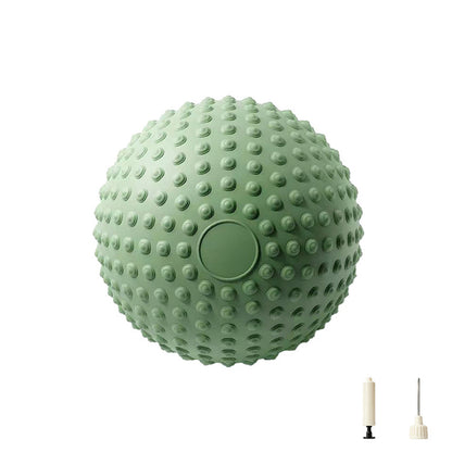 25 cm Thick Inflatable Sitting Stretching and Balance Ball-Green