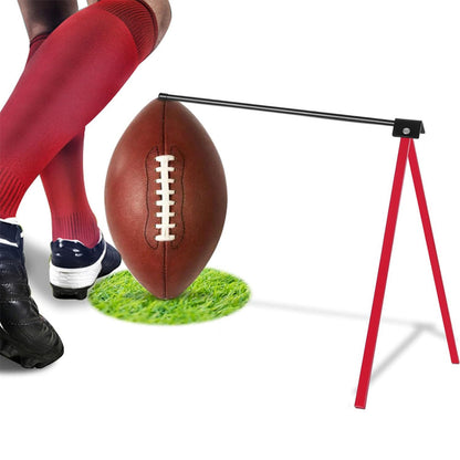 Foldable Football Kicking Tee Portable Field Goal Kicking Holder Stand Football Training Practice Equipment Red