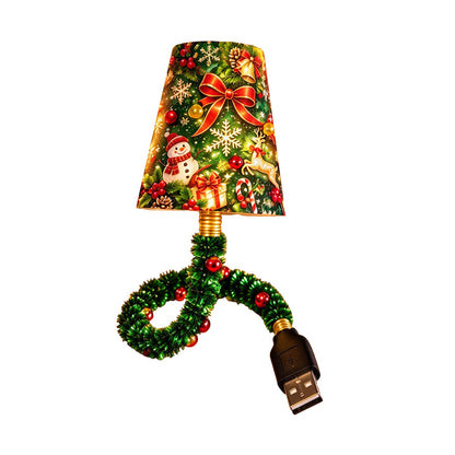 Christmas USB Projector Night Light with 6 Slide Patterns Adults Desktop Lamp
