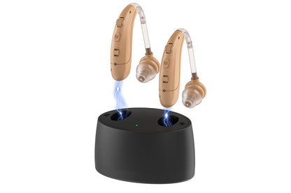 Hearing Aids for Seniors Hearing Aids with Noise Cancelling for Adults Hearing Loss-Khaki
