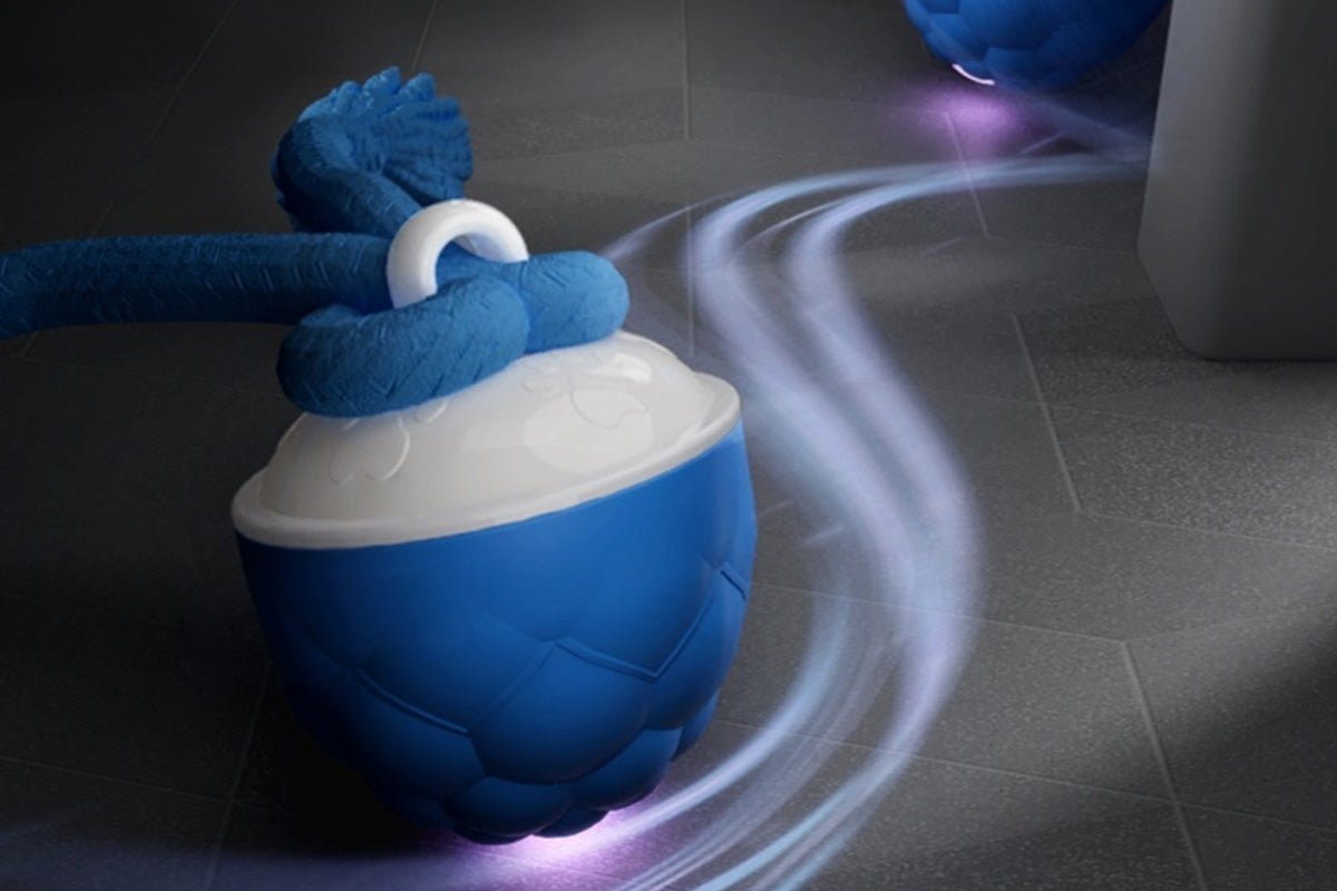 Interactive Dog Toys Touch Activated Bouncing And Jumping Dog Ball -Blue