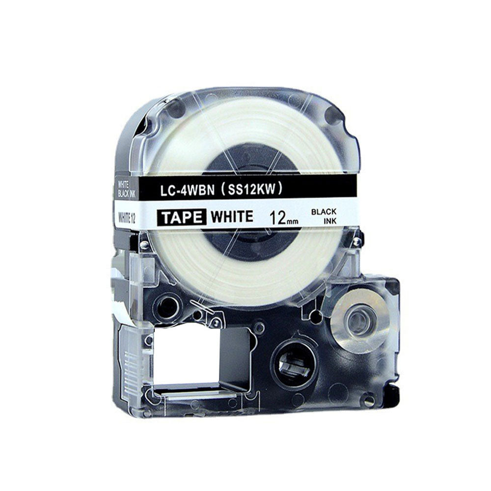 5 Piece Compatible with Epson KingJim LK-4WBN Label Tape