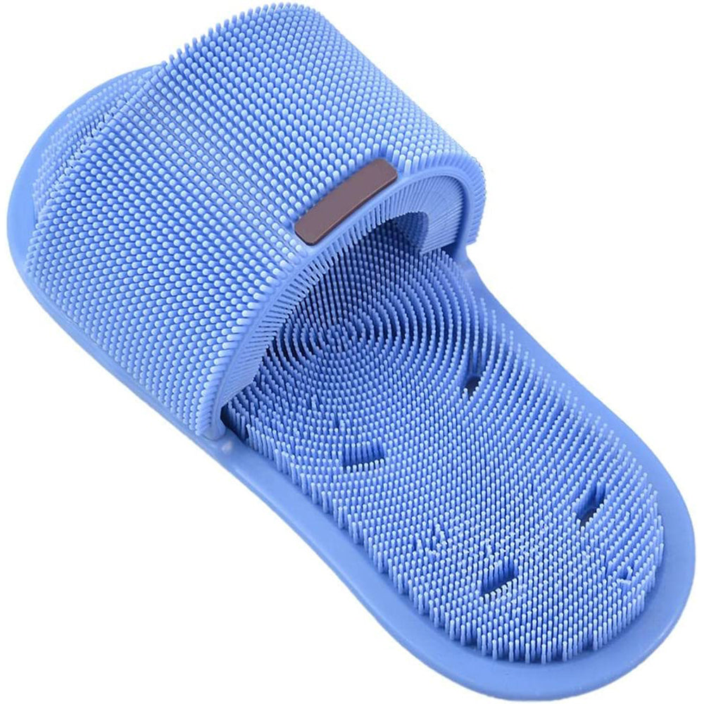 Exfoliating Shower Feet Foot Scrubber Massager Cleaner Washer Wash Slipper Brush
