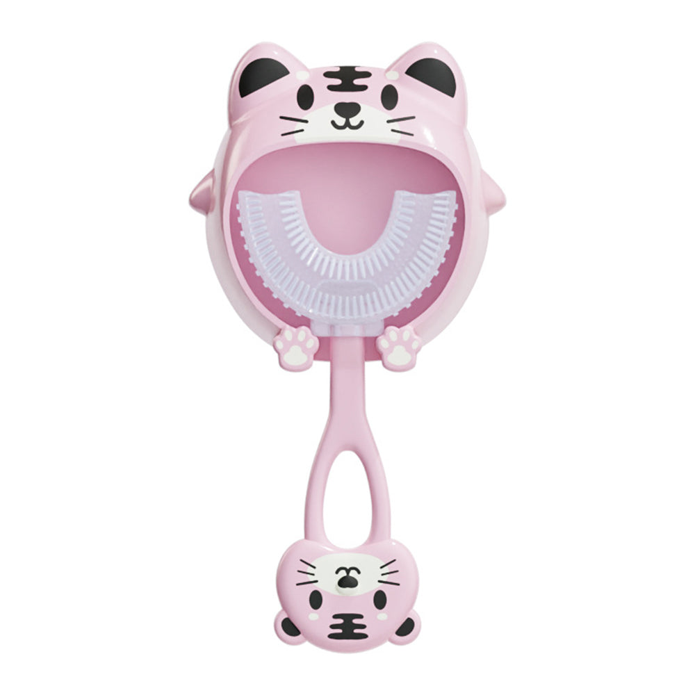 3Pcs U Shaped Kids Toothbrushes with Brackets