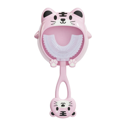 3Pcs U Shaped Kids Toothbrushes with Brackets