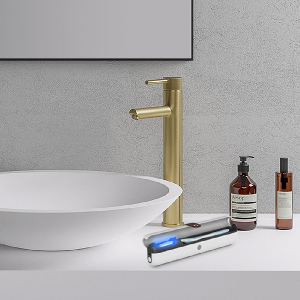 Portable Travel UV Toothbrush Sanitizer Case Rechargeable Sterilizer Box