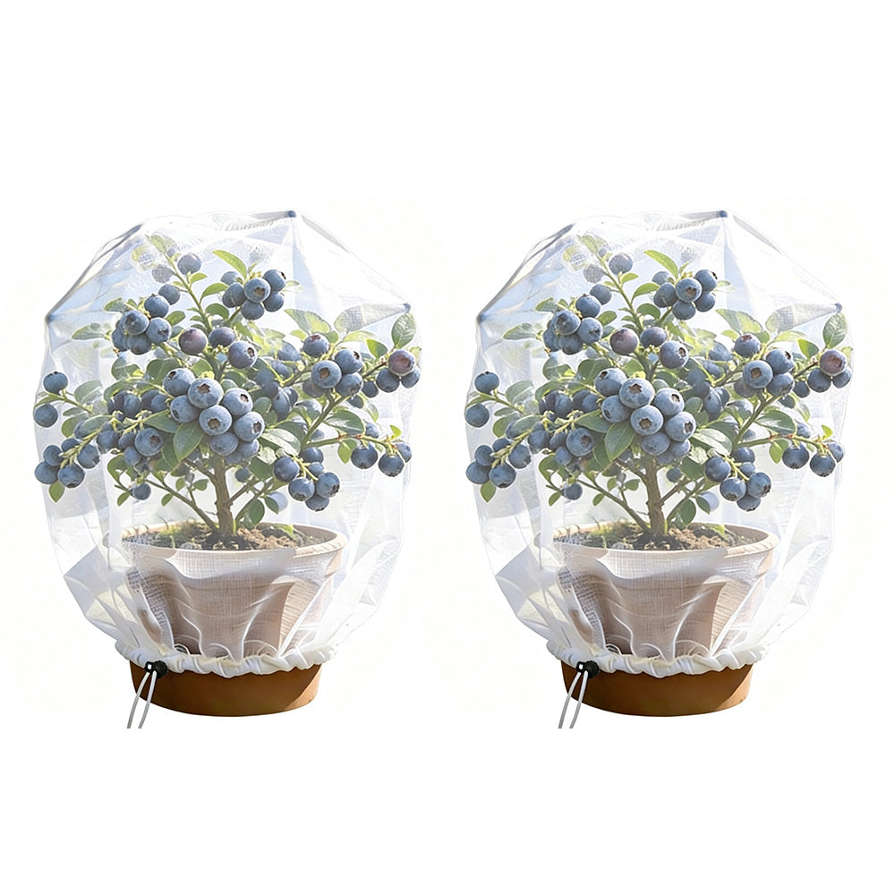 Drawstring Fruit Tree Netting Cover Fine Mesh Bird Fruit Fly Insect Protection