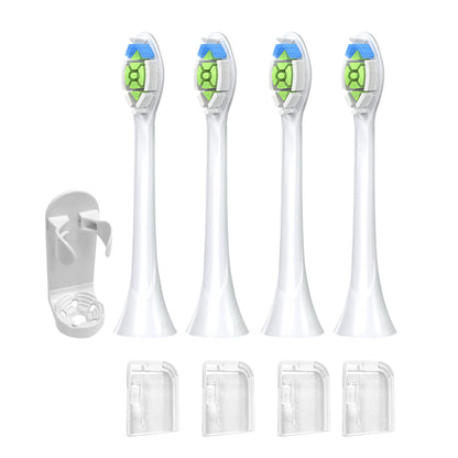 8Pcs Replacement Electric Toothbrush Heads Compatible with Philips White