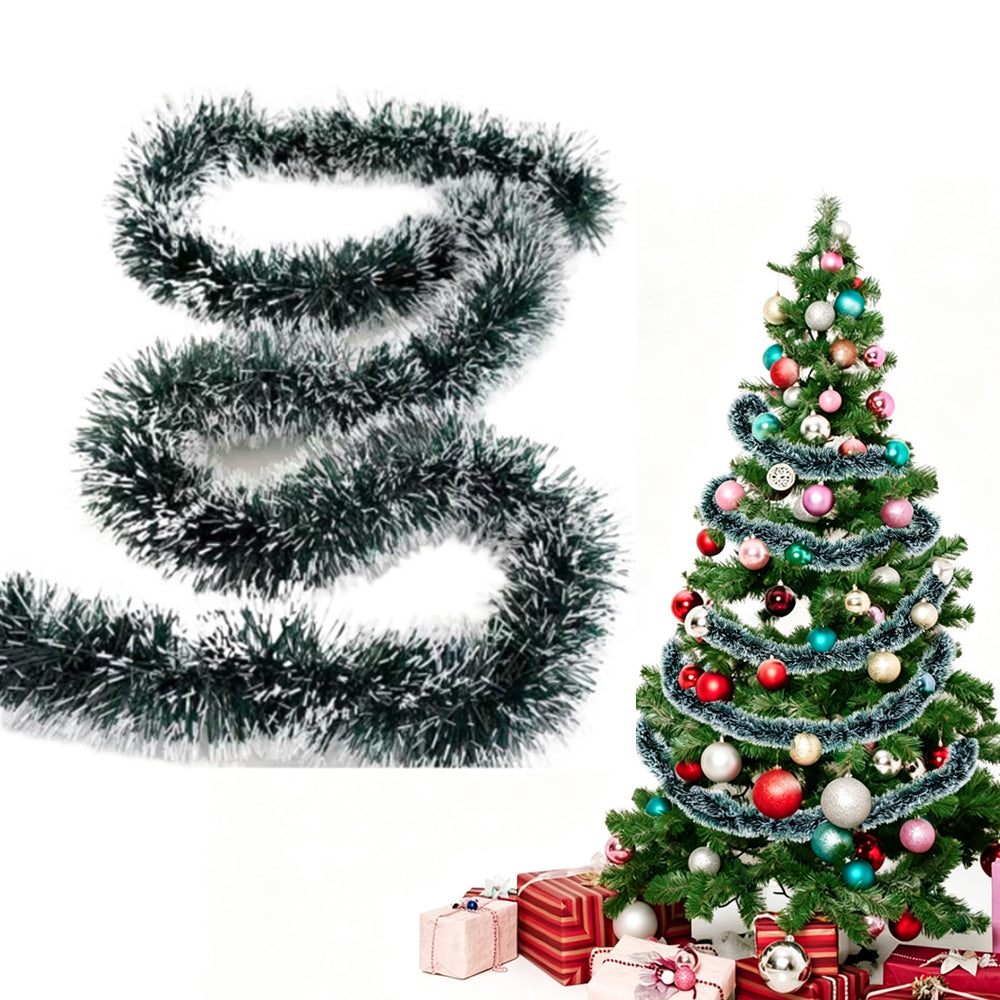 10 Pack 2m Christmas Garland Green Christmas Tinsel Decoration