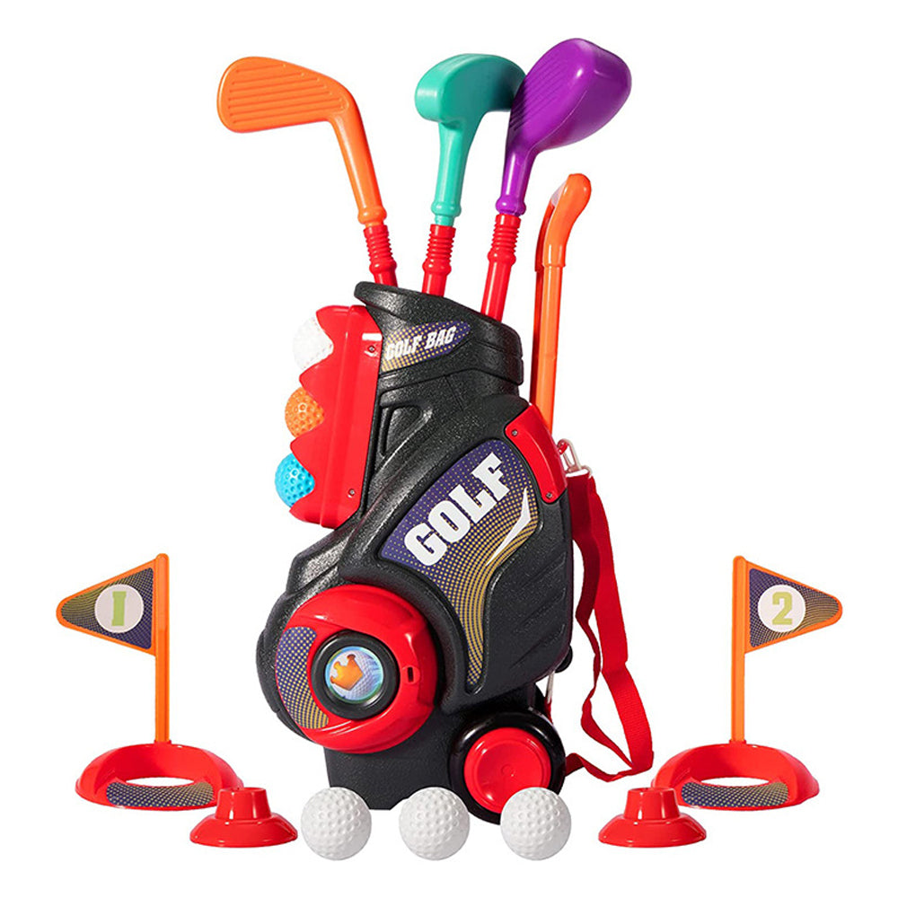 Toddler Golf Ball Game Playset Golf Toy Set Black